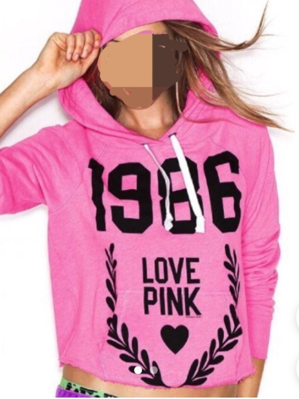 PINK Victoria Secret - Cropped Hoodie - M